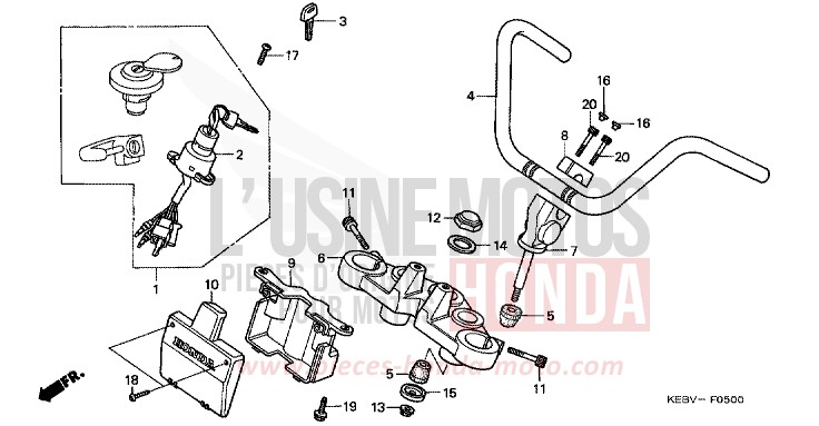 ROHRGRIFF/OBERE BRUECKE von CA125 REBEL MAGNA RED (R201) von 1997